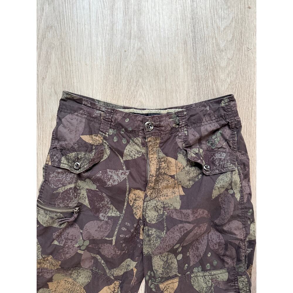 Anthropologie Ripley Utility Cargo Cropped Pant, Floral Camo, women's size 26 - Picture 3 of 6